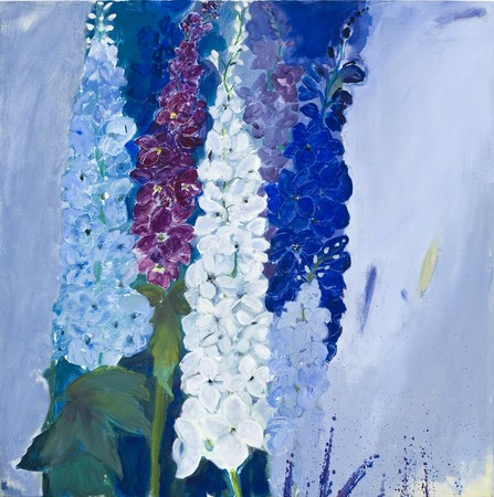 2008, Acryl, Kreide auf Maltuch, 80 x 80 cm